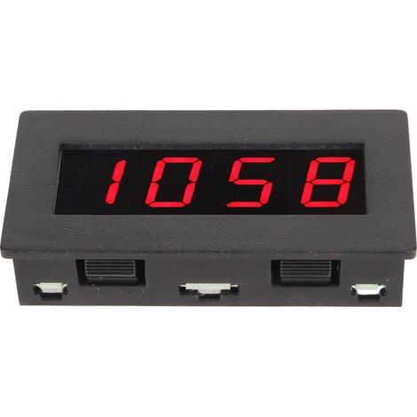 Compteur de fréquence numérique, compteur de vitesse, alimentation CC 8 à 15 V, pas de 14,2 mm (0,56 po), plage de vitesse de 5 à 9 999 tr/min, affichage numérique à 4 LED, tachymètre de fréquence rou (1/5)
