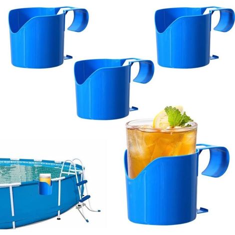 4 Piezas Portavasos Piscina, Soporte para Bebidas Junto a La Piscina, Portavasos Junto a la Piscina, para Fiestas de Verano En La Piscina, Accesorios de Piscina (1/4)