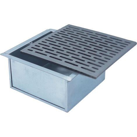 Kit Griglia in ghisa 30X30 per camino con cassetto raccogli cenere 14H cm (1/2)