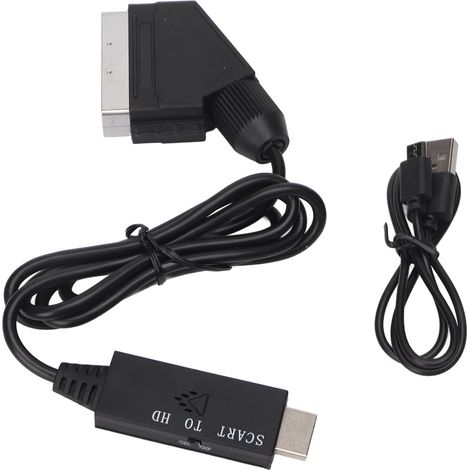 Adaptateur SCART vers HDMI 720P/1080P Convertisseur Vidéo Full HD pour Xbox, Lecteur DVD, Décodeur (1/5)