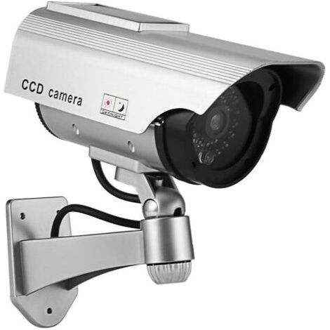 Outdoor Waterproof Solar Powered LED Dummy CCTV Camera (1/5)