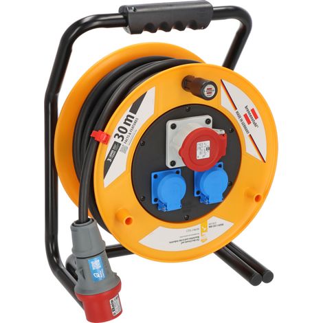 Brobusta CEE 1 IP44 Industrie/Baustellen-Kabeltrommel 30m H07RN-F 5G2,5