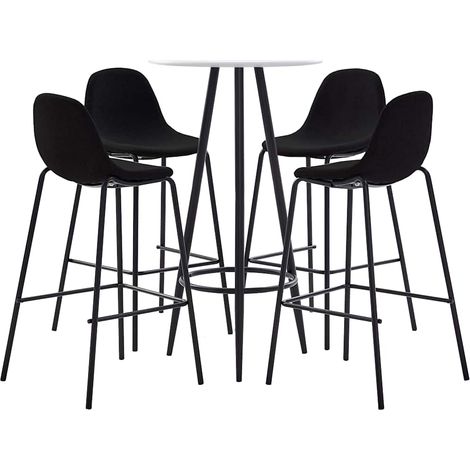 Ensemble de bar 5 pcs Tissu Noir (1/5)