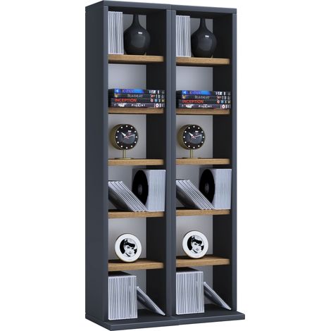Madera CD DVD Stand Shelf Cabinet Milano 92x42x20 - VCM