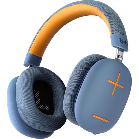 TNB Bounce Max – Auriculares inalámbricos circumaurales, cómodos y abarcados, con conexión Bluetooth, sonido estéreo y micrófono integrado, 50 horas de duración – negro