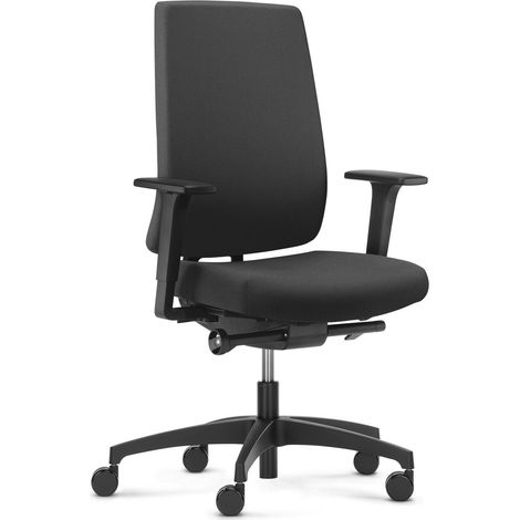 Silla de oficina Dauphin Indeed negro tela cómoda