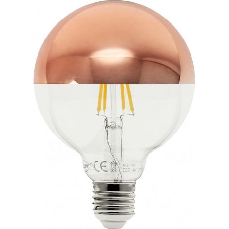 FABRILAMP Lampadina 10w 4000k E27 Globe Reflector Rose Gold 17,5x12,5x12,5 Cm