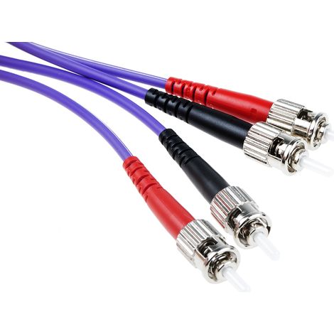 Câble fibre optique RS PRO 3m Avec connecteur / ST, OM3 Multi-mode ( Prix pour 1 )
