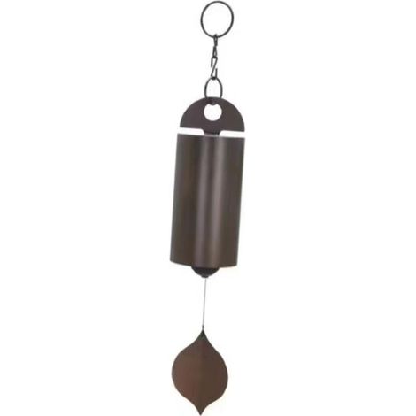 Carillon à vent vintage motif feuille style rétro métal suspendu déco maison jardin cour S (1/4)
