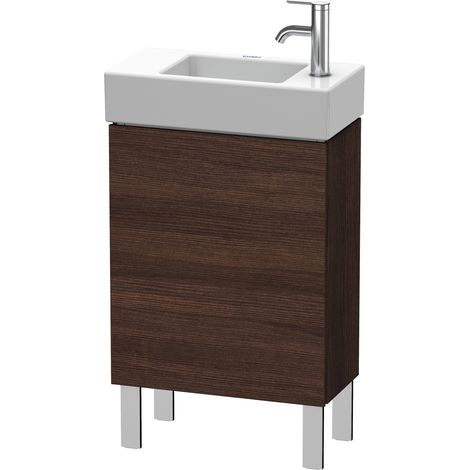 Duravit L-Cube Mueble de aseo vertical 48,0 x 24,0 cm, 1 puerta, 1 balda de cristal, para Vero Air 072450, color: Decoración Castaño Oscuro - LC6751R5353 (1/4)