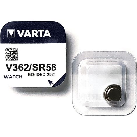 Batteria bottone Varta 1,55V V362 Ossido d&8217Argento confezione da 1 pila