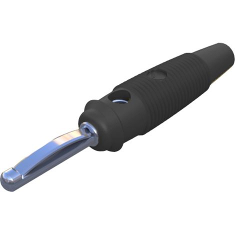 SKS Hirschmann VQ 30 Bananenstecker Stecker, gerade Stift-Ø: 4 mm Schwarz 1 St.
