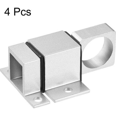 Stück silberne Türriegel aus Aluminiumlegierung, automatische Sicherheits-Fenster- und Torverriegelung mit Federrückholmechanismus (1/4)