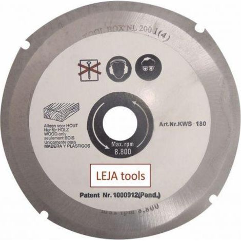 leja tools-kws180pro-disco tronzador fresador para amoladoras angulares (diametro 180 mm)