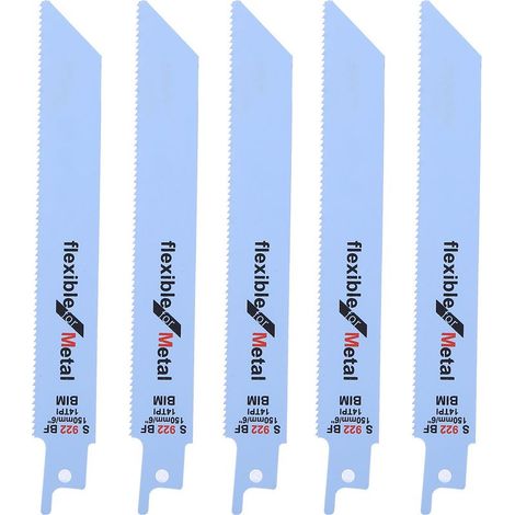 Lame de scie alternative métallique pour bois - Kit de 5 lames de 150mm / 5.9 pouces (1/5)