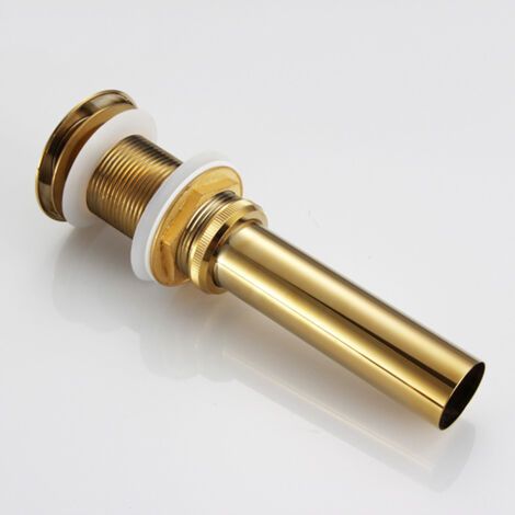 Ensembles de vidage et accessoires pour lavabos et éviers — Bonde de vidage à clapet pour robinet (sans trop-plein) — Finition Laiton antique