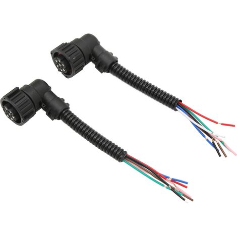 Deux connecteurs de faisceau de câblage de feux arrière, pièces de rechange pour faisceau de câblage de feux arrière, pour Vauxhall Movano I Vivaro (1/5)