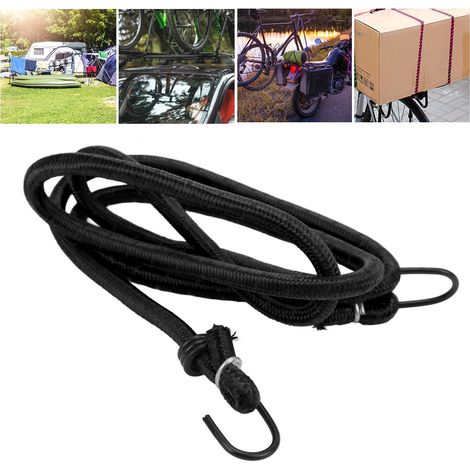 Sangles élastiques avec crochets pour vélo, rangement de bagages et camping, en caoutchouc résistant (1/5)