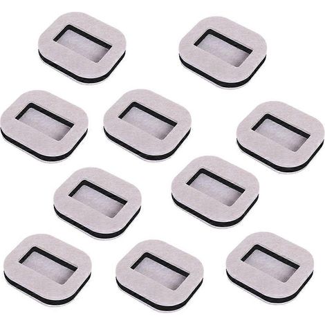 Tapis antidérapants pour chaises de bureau, fixations pour pieds de chaise d'ordinateur, patins de fixation carrés pour poulies de chaise pivotante (1/5)