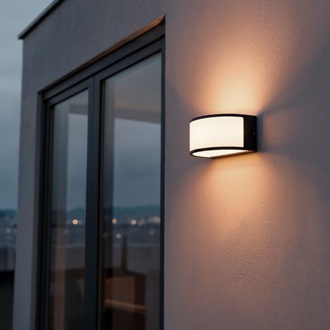 Wandleuchte Aussen Aluminium Lenir Schwarz