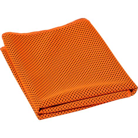Serviette rafraîchissante Portable pour Sports de plein air, Super absorbant l'eau, sensation de froid (Orange) (1/2)