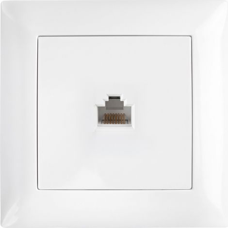 Toolight Prise Rj45 Avec Cadre Oste Jnh010-s White (1/5)