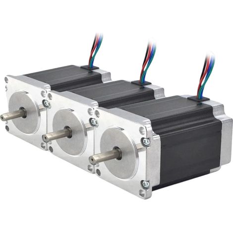 Motor paso a paso, alto par, compatibilidad versátil, 3 unidades. (1/2)