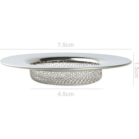 Spülbecken-Sieb für Dusche, Bad und Küche – 7,6 cm Durchmesser, Edelstahl (1/4)