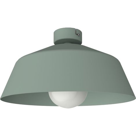 LUMICOM TOKYO Plafoniera, 1xE27, max 42W, metallo, verde iceberg, D.35cm (1/4)