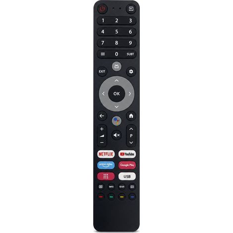 Telecomando TV a infrarossi TVD2290B compatibile con televisori Viomi, CHIQ e DEXP, senza comando vocale (1/5)