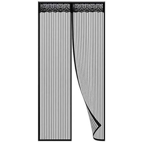 Moustiquaire de Porte Rideau anti Mouche Magnétique Rideau de Porte Antimoustique avec Fermeture Aimantée Sans Perçage pour Porte de Balcon, porte Cave, Porte de Terrasse(90 X 200) (1/3)