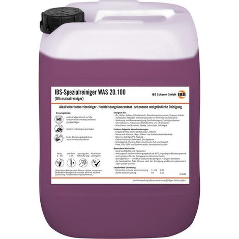 IBS Scherer, Produit nettoyant à ultrasons WAS 20100, valeur pH (1/2)