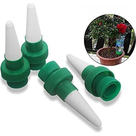 Pieces/Set of Flower Watering Spikes, Automatic Plant Watering Device, Automatic Drip Irrigation System for Holidays, Ceramic + PP Material (1/5)