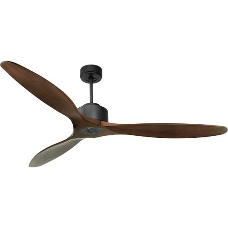 Modulo Regular Ring - Super destratificateur et ventilateur DC 166 cm Gris basalte pales bois sombre sans Lumière 30 à 60 m² (1/5)