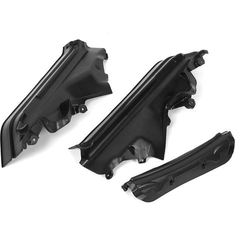 Ensemble de 3 panneaux de séparation pour compartiment supérieur du moteur Compatible avec les modèles X5, X6, E70N, E70, E71 et E72 51717169419 (1/5)