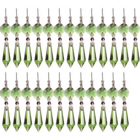 Pendentif Cristal - Prisme Réfracteur Arc-en-Ciel pour Lustre Fenêtre Plante - 25 Pièces (1/5)