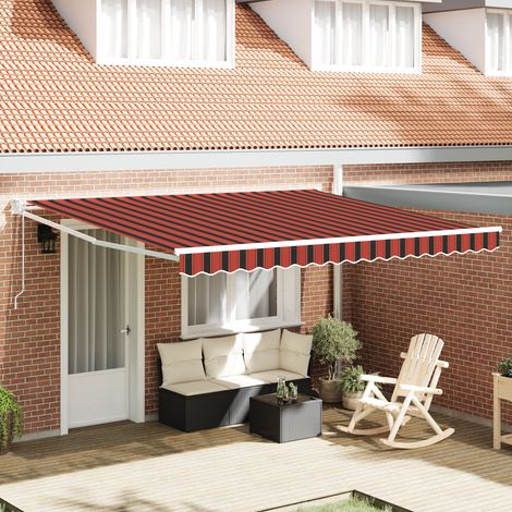 vidaXL Auvent rétractable Jaune et Orange 400 × 300 cm (1/5)