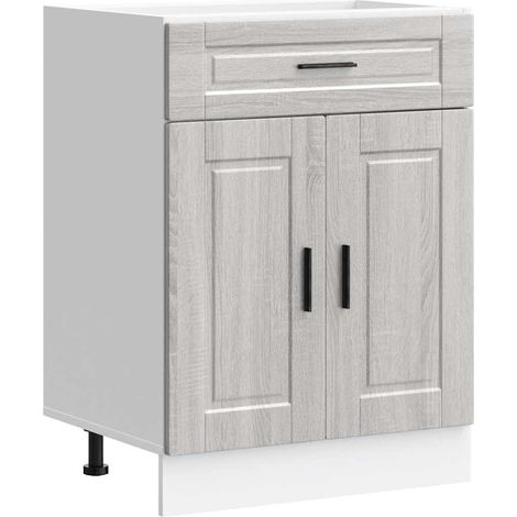 Maison Exclusive - Base da Cucina Porto Grigio Sonoma in Legno Multistrato