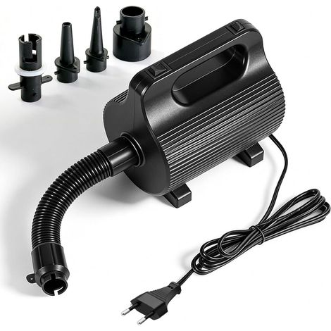 Elektrische Luftpumpe für aufblasbare Matratzen, 180×135×150 mm, 400–600 W, 600 W, Aufblas- und Entlüftungsfunktion für Matratzen, Pools und Schwimmhilfen (1/5)