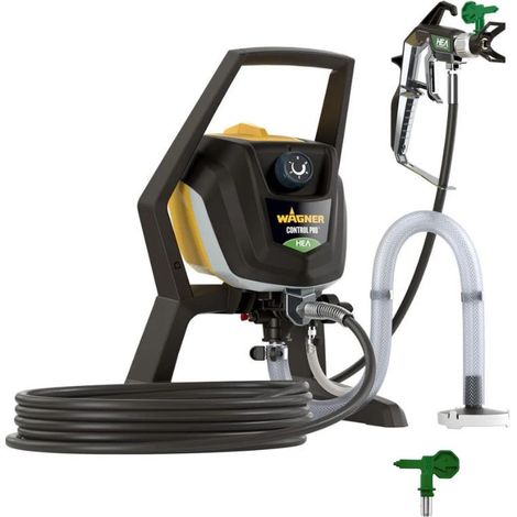 Wagner – Pulvérisateur de peinture sans air 350R – Pression faible pour contrôle précis – Tuyau 15m – Compatible peintures à base de solvant – 2371073X1 - PRO 350 R