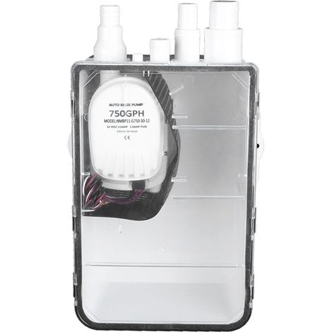 Pompe de cale 12V 750GPH pour douche bateau camping-car, boîtier multifonctions, drainage marin, système complet (1/5)