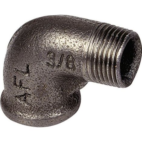 Raccord fonte noire coudé 90° à visser - MF 1' - N° 92