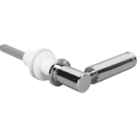 Kit de remplacement pour poignée de chasse d'eau, poignée de remplacement pour réservoir de toilette, levier de chasse d'eau avec chaînette et bras réglable (1/5)