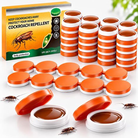 48 Pièces Piege Anti Cafard Puissant, Produit Cafard Pièges à Blattes (1/5)