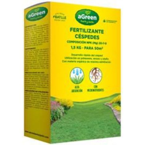 Fertilizante granulado para césped 1,5 kg - 50 m²