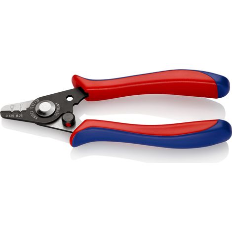 KNIPEX 12 82 130 SB Alicate pelacables para cables de fibra óptica con fundas de plástico Barnizados 130 mm (1/4)