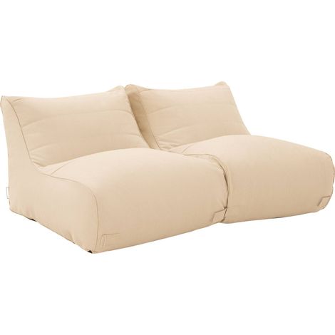 sweeek - 2er-Set Outdoor-Sessel mit Olefin-Bezug beige