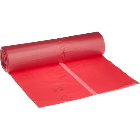 Sacchi della spazzatura DEISS Premium rosso tipo 60, 120 litri (1/2)