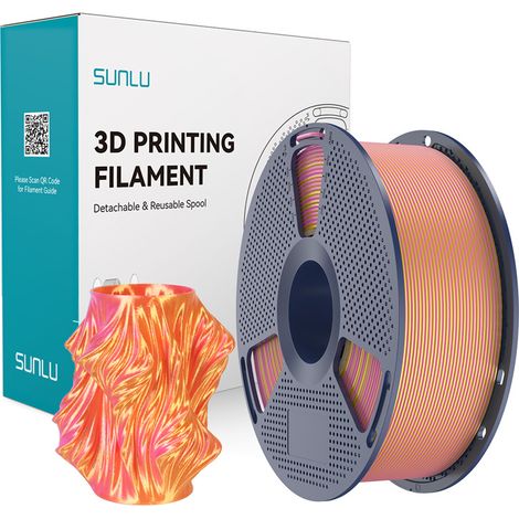Filamento SUNLU PLA+ Seda Doble Color 1,75 mm 1 kg (oro rosa) (1/5)