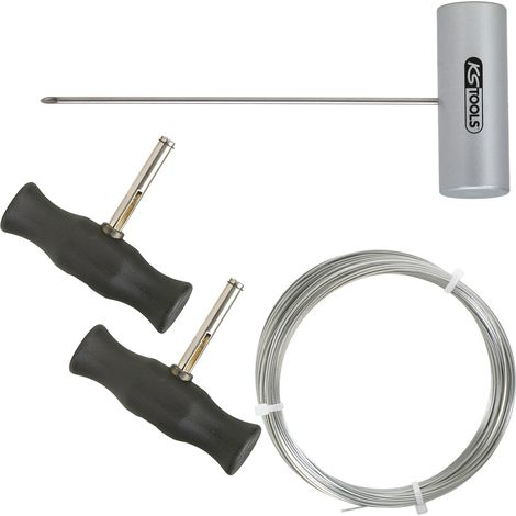 Kstools – Coffret de 4 outils de démontage de pare-brise – Avec corde à piano – Poignées ergonomiques – Pour professionnels du secteur automobile (1/4)